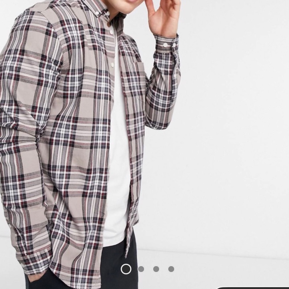 Stretch slim flannel